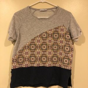 Woman’s small shirt made from different textures